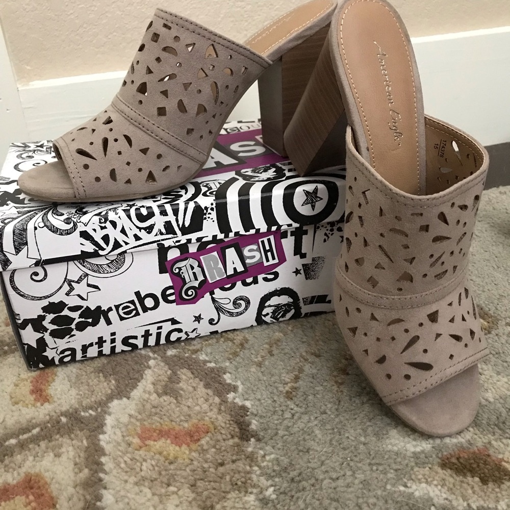 Heeled Mule Shoes